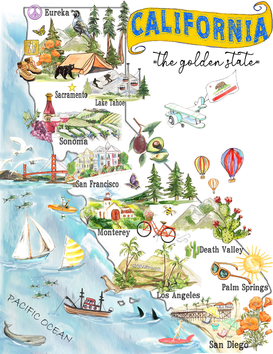 168 California Map