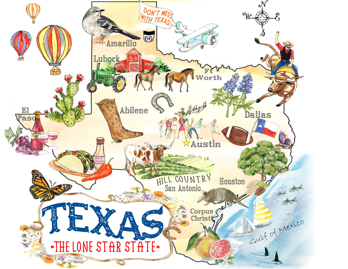 159 Texas Map