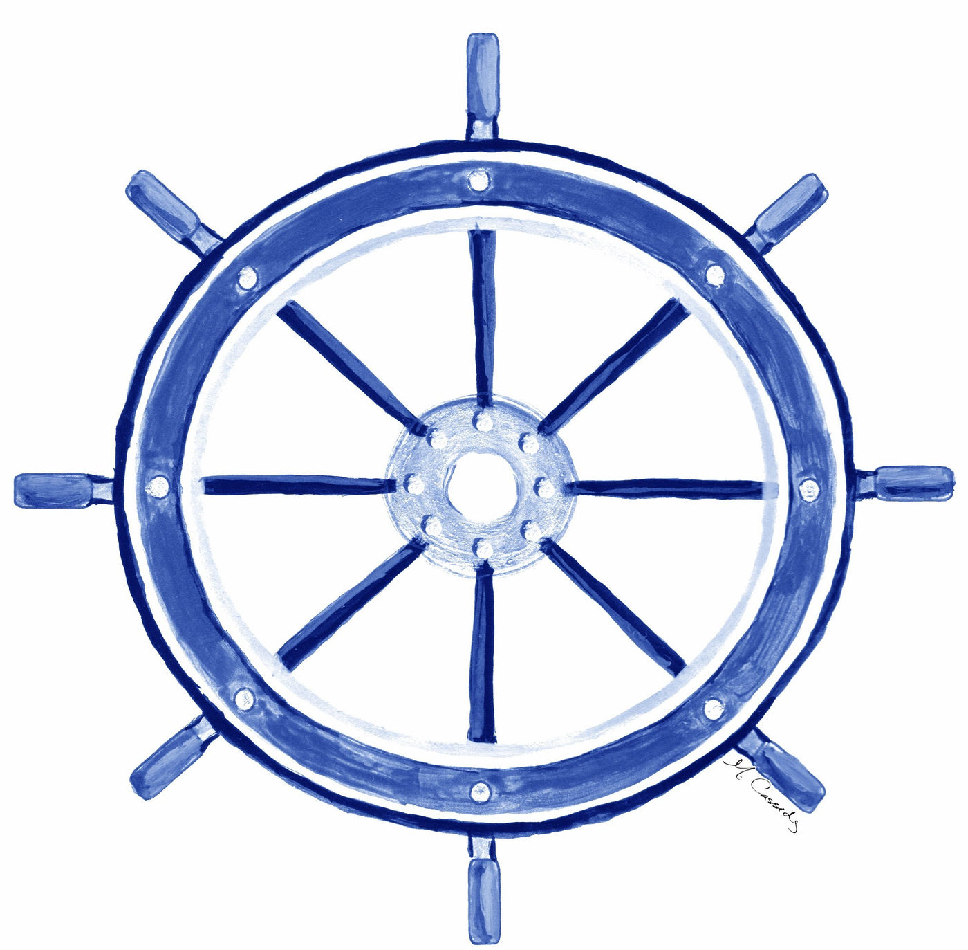 30983 Navy Shipwheel
