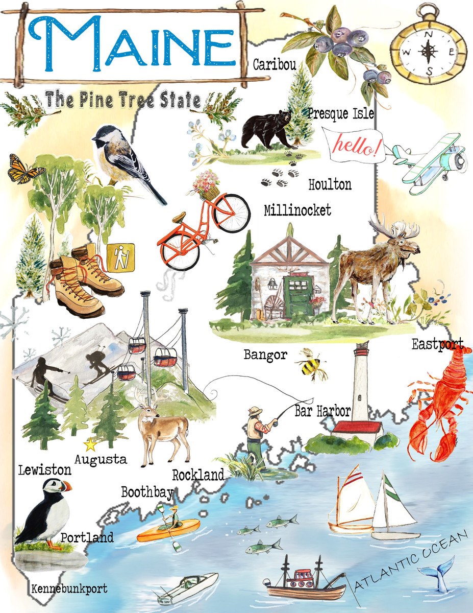 165 Maine Map