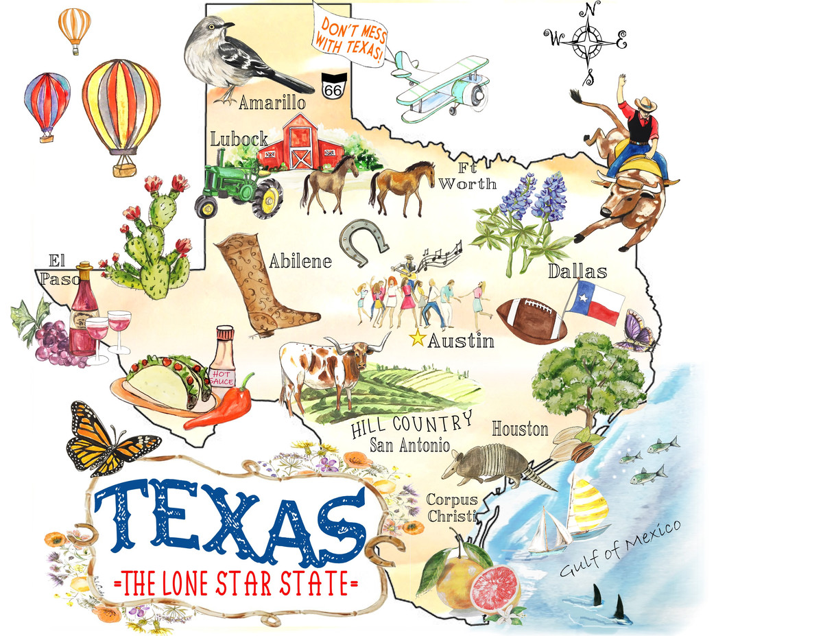 159 Texas Map